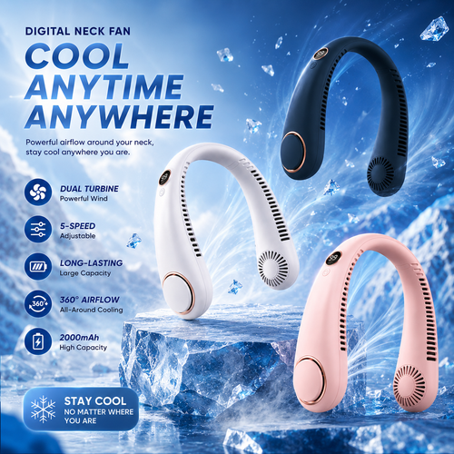 Neck Air Conditioner Fan 🧊