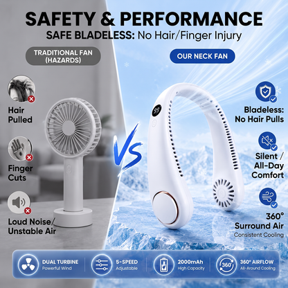 Neck Air Conditioner Fan 🧊